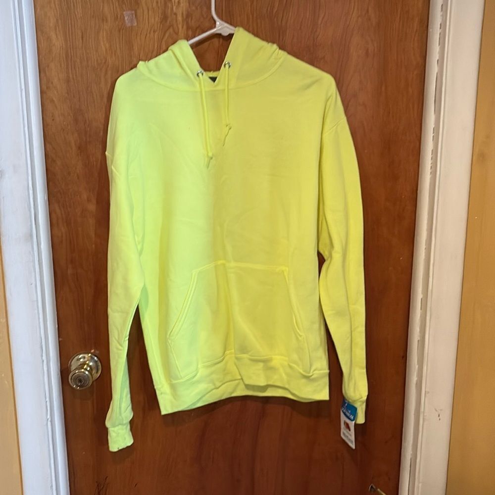 NWT Neon yellow Hoodie